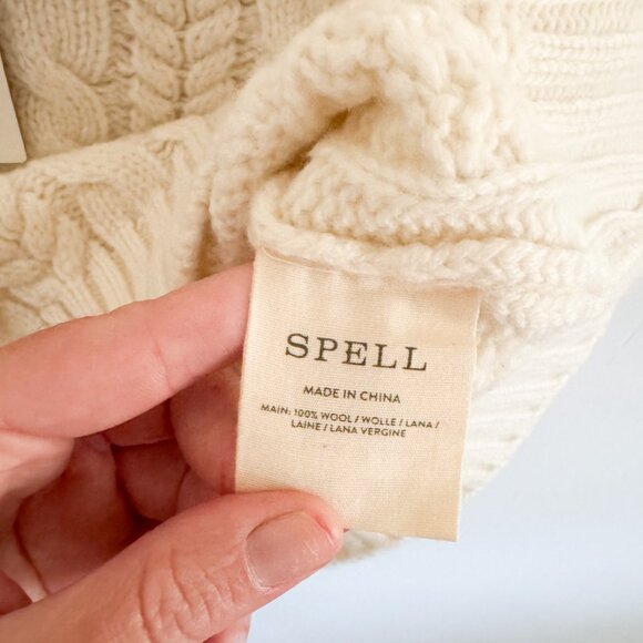 NWT Spell Ivory Rolling Hills Knit Vest S - Picture 7 of 8
